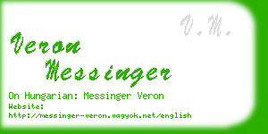 veron messinger business card